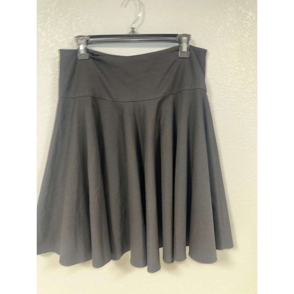Trina Turk Los Angeles Black Flared A-Line Skirt Side Zip Size 8 - Picture 2 of 5